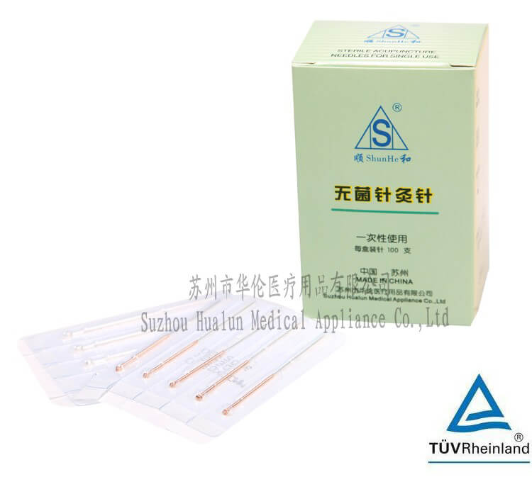 Sterile copper handle acupuncture needles without tube