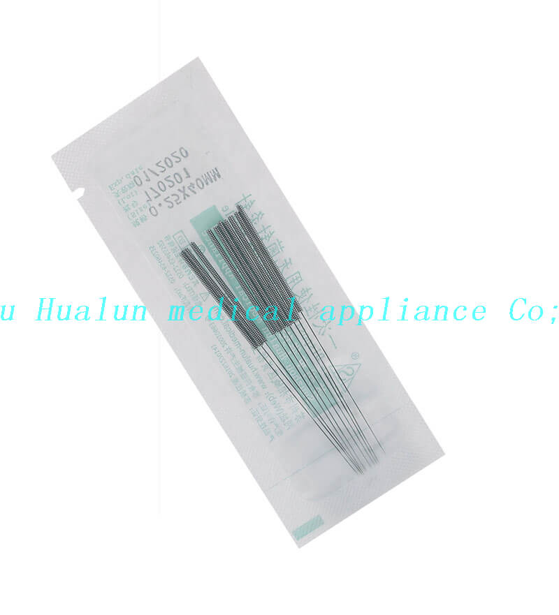 Stainless Steel Flat 10 Needles Acupuncture Needles