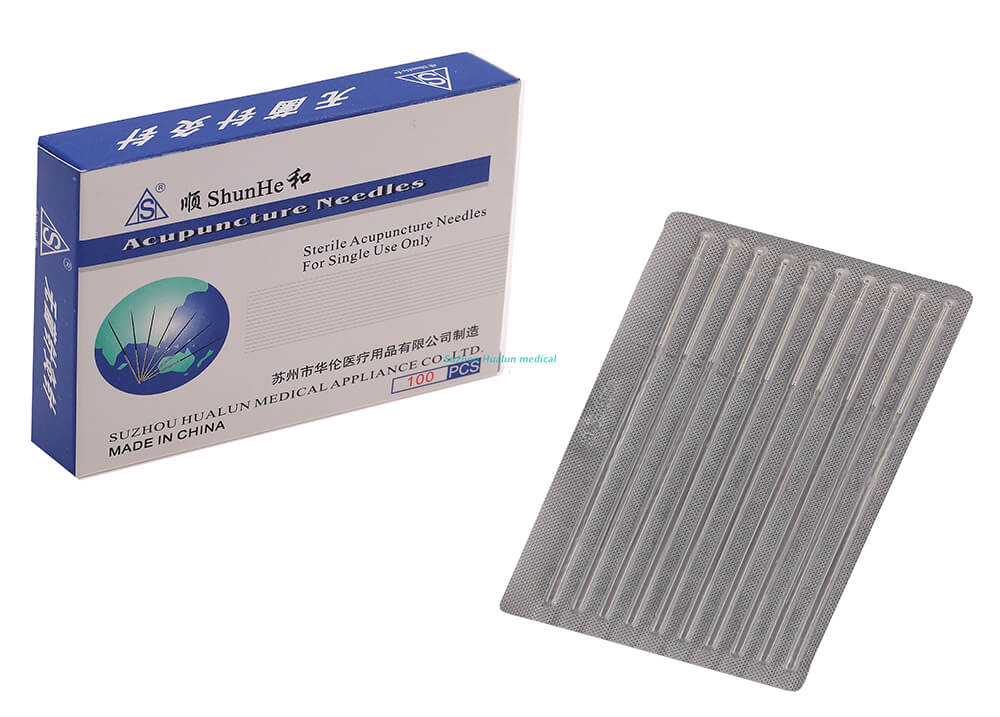 Silver Plated Handle Acupuncture Needles without Tube