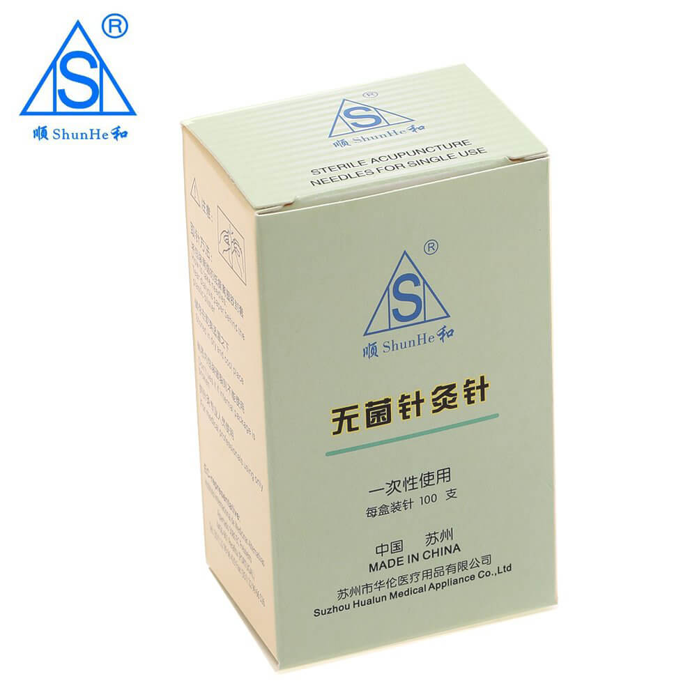 Silver Plated Handle Acupuncture Needle without Tube Dialysis Paper Package 100pcs/box