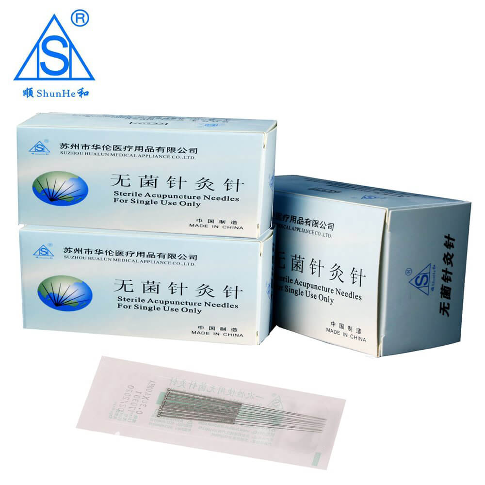 Steel Handle Acupuncture Needle PE Bag Package