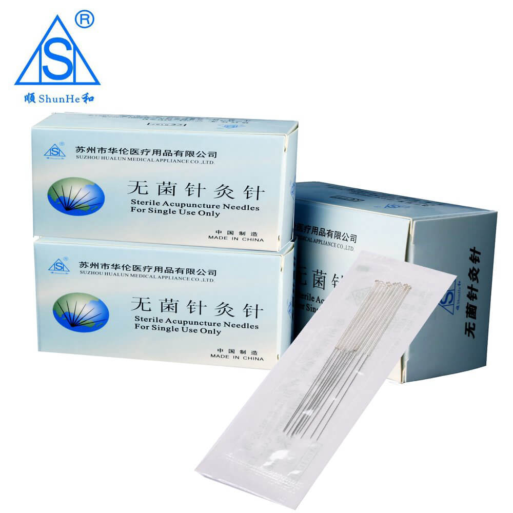 Silver Plated Handle Acupuncture Needle