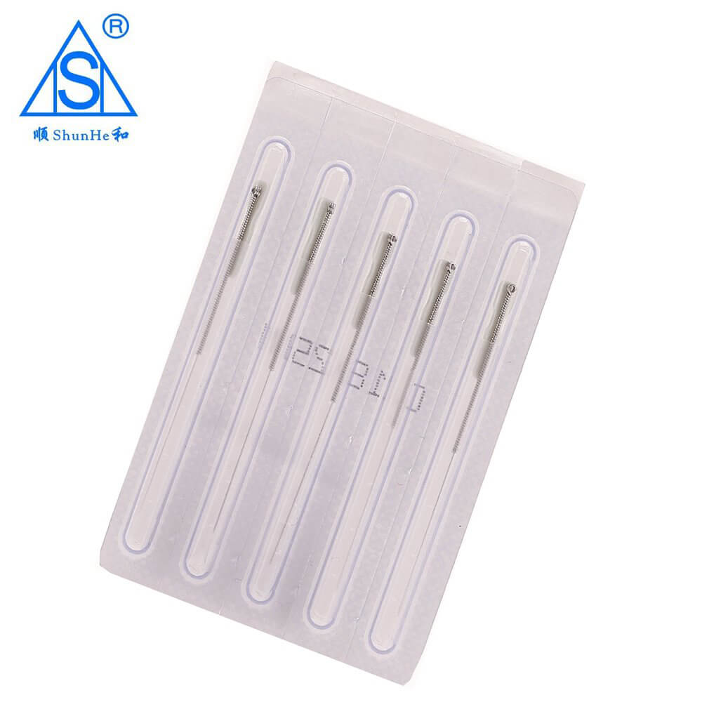 Steel Handle Acupuncture Needle with Tube Dialysis Paper Package 100pcs/box
