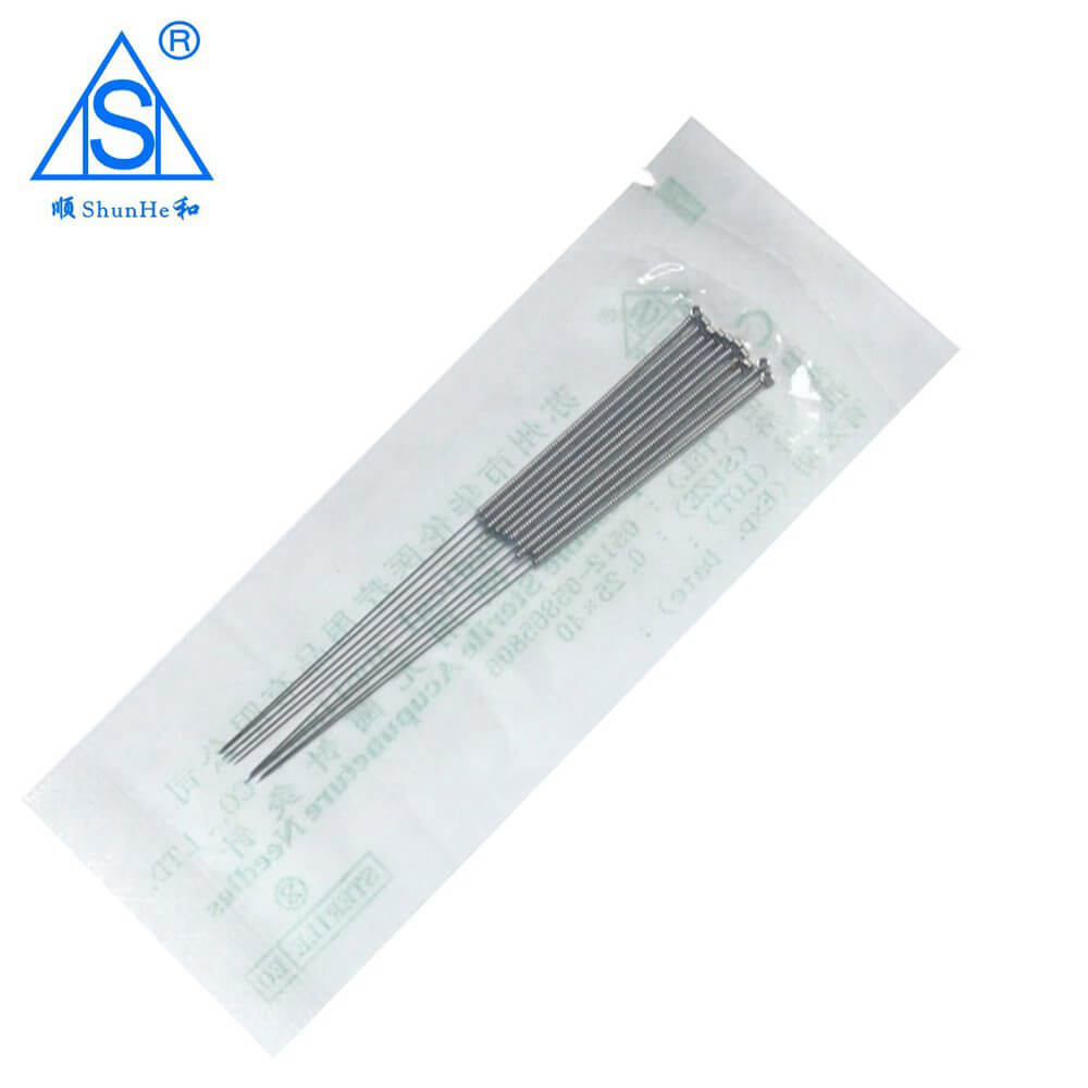 Steel Handle Acupuncture Needle PE Bag Package