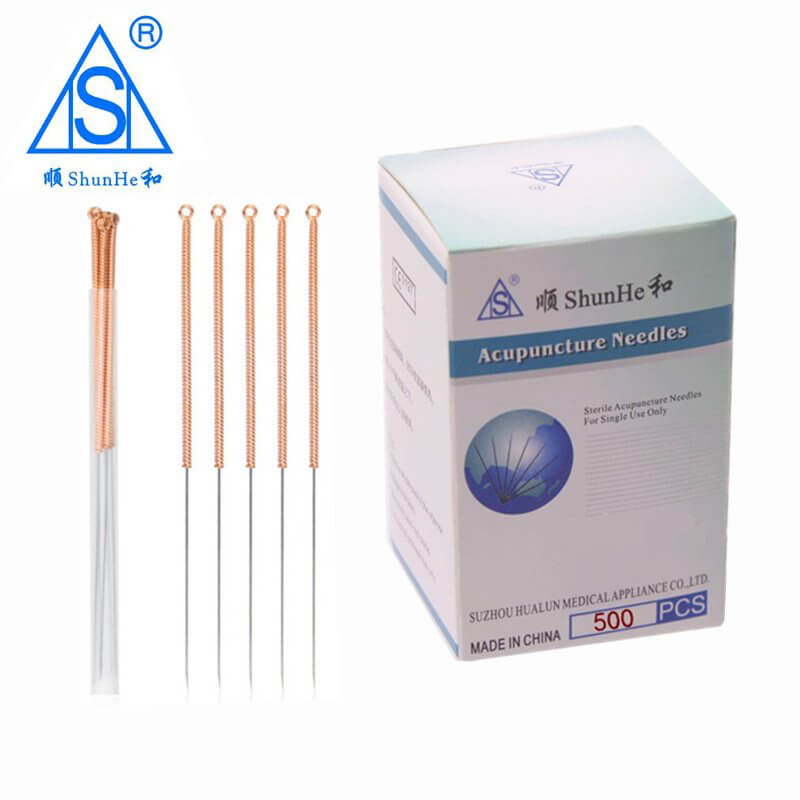 Copper Handle Acupuncture Needle with Tube