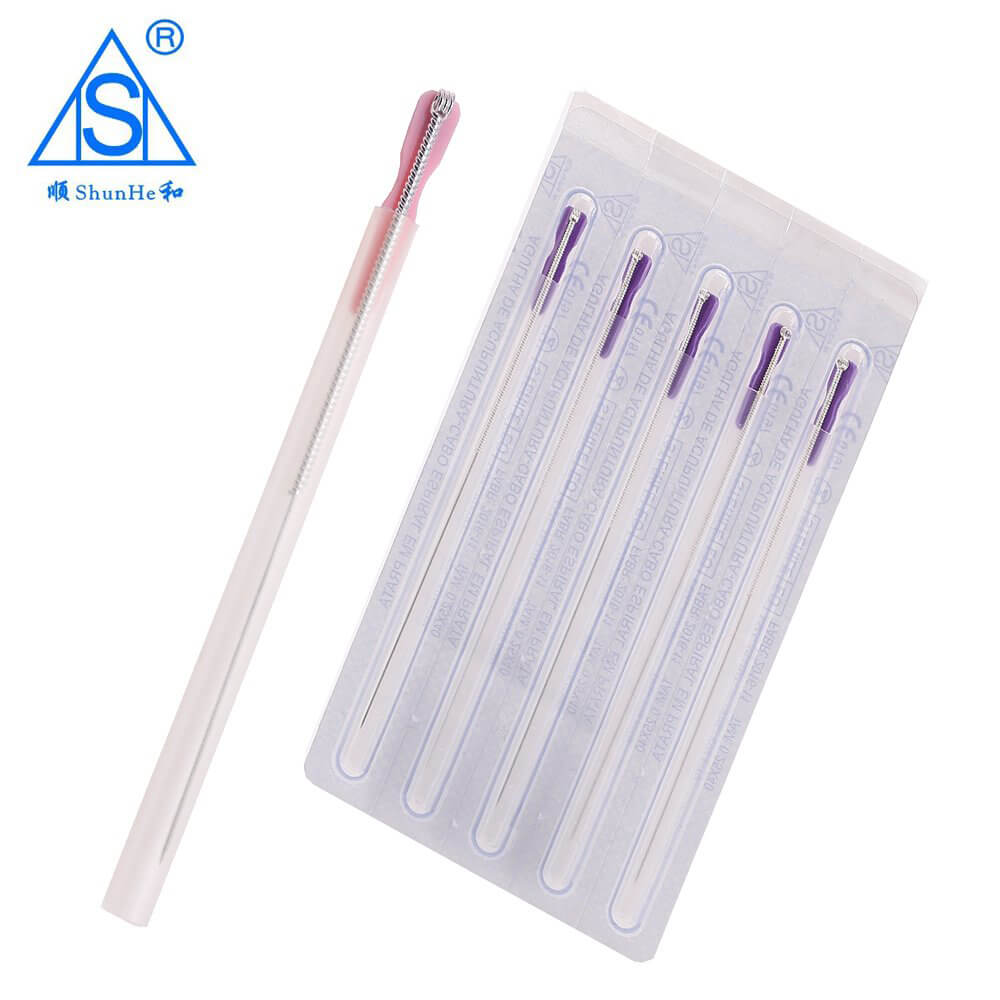 Silver Plated Handle Acupuncture Needle with Tube Dialysis Paper Package 100pcs/box