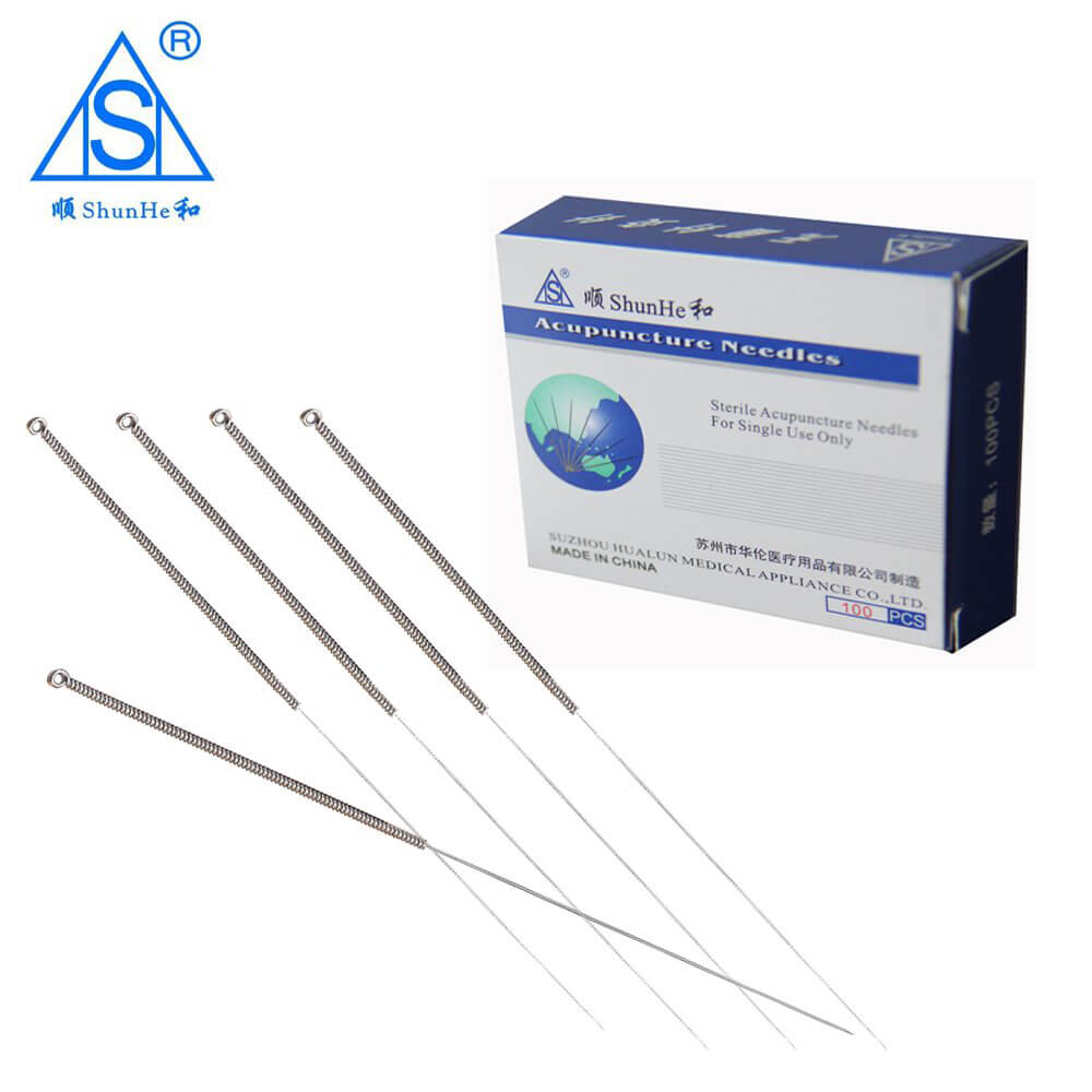 Steel Handle Acupuncture Needle without Tube Aluminium Foil Package 100pcs/box