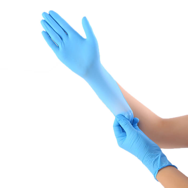 Protection Outside Blue Nitrile Disposible Safety Surgical Medical Disposable Cleaning Food/Rubber/Garden Hands Gloves Universal For Family