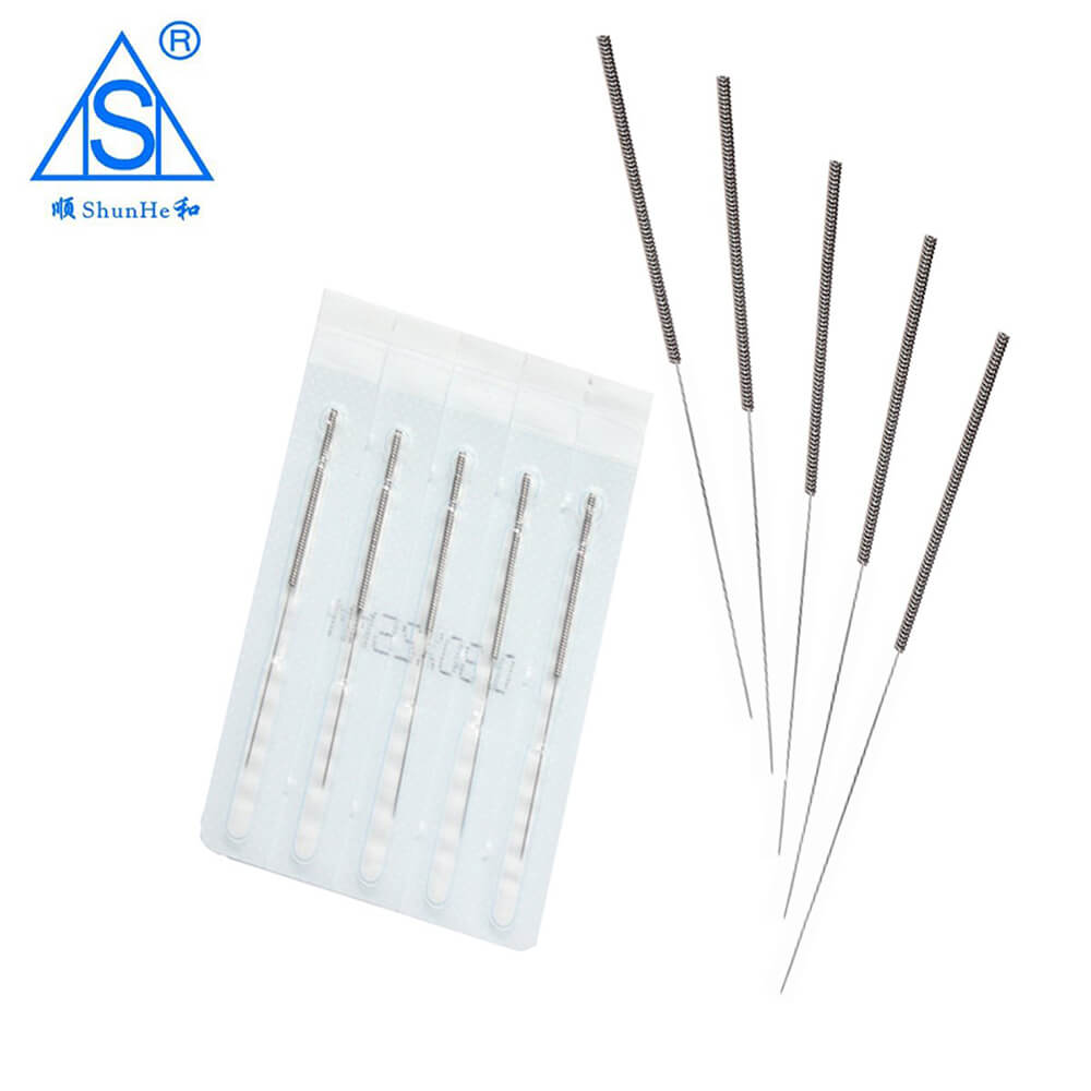 Spring (sujok) Handle Acupuncture Needle without Tube Dialysis Paper Packagee 100pcs/box