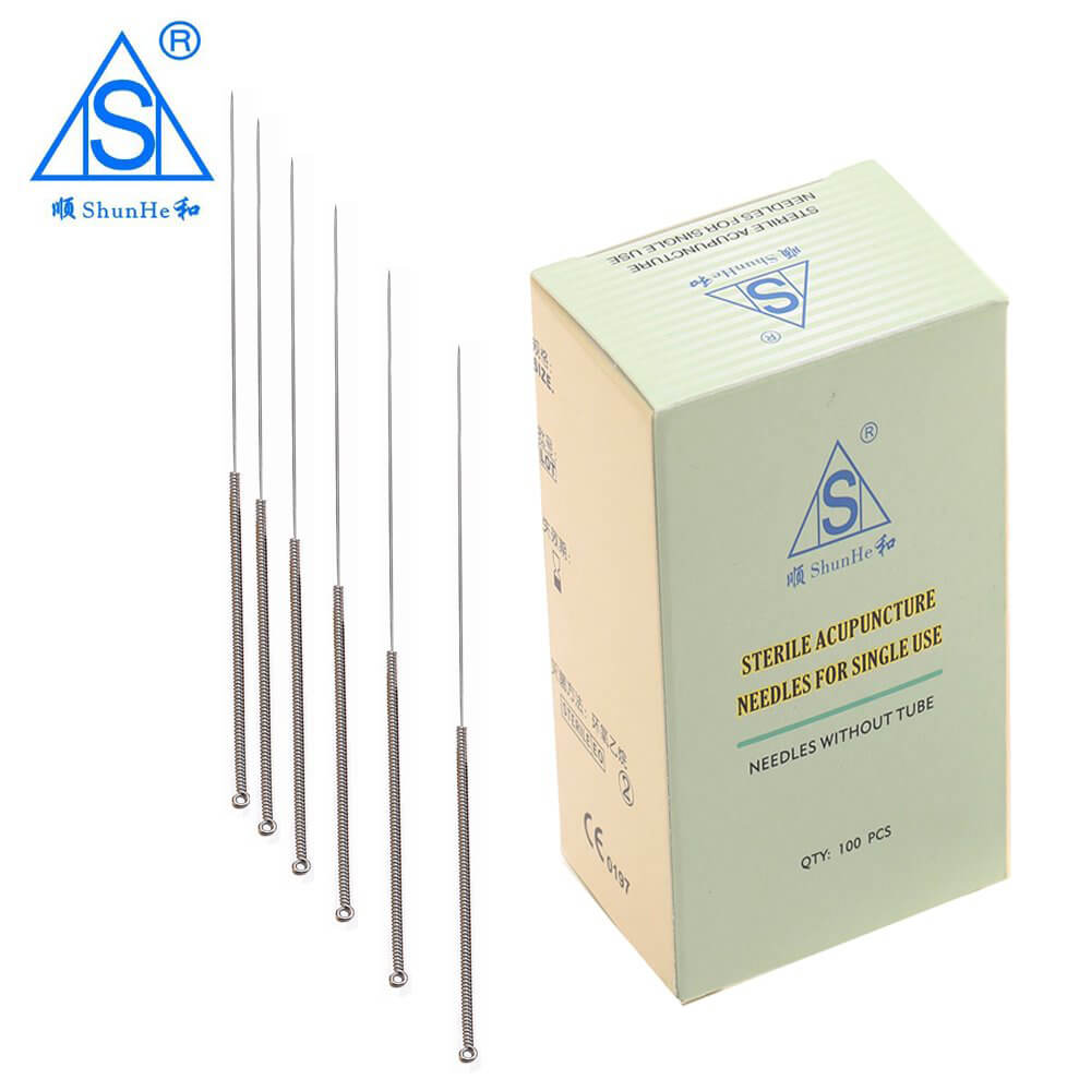 Steel Handle Acupuncture Needle without Tube