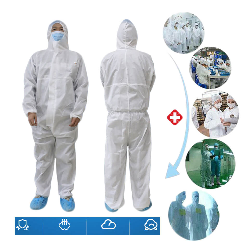 Covid-19 Protection Virus protection Personal Disposable Suit disposable Anti Bacterialothing Antibacterial Anti-Viruses Chemical Dust-proof protection Protective Gown