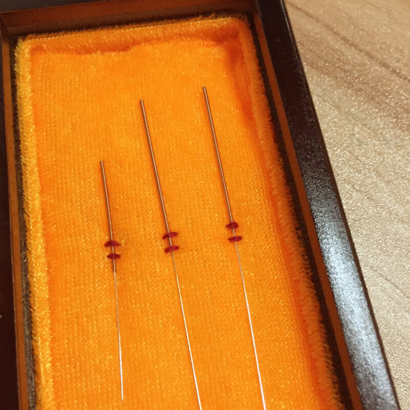 pure silver plated needles