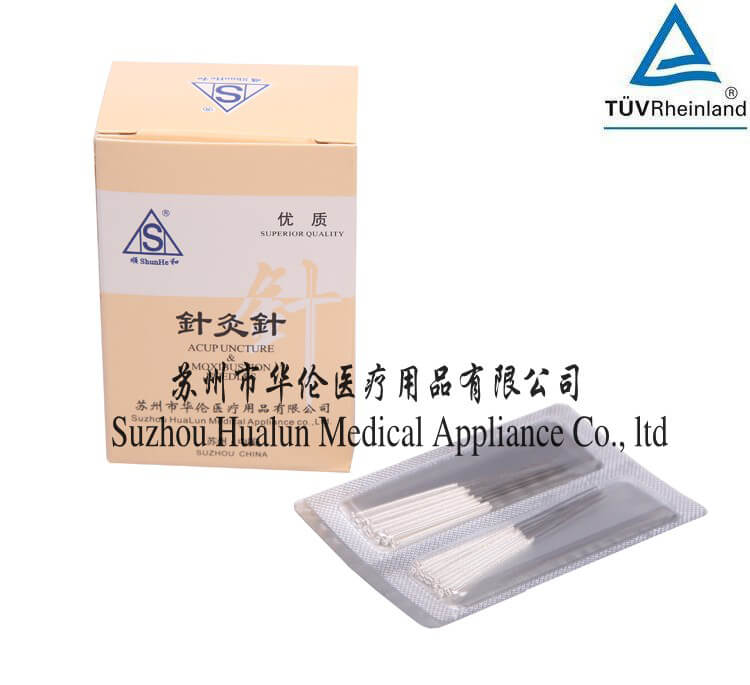Disposable Sterile Silver Handle Acupuncture Needles