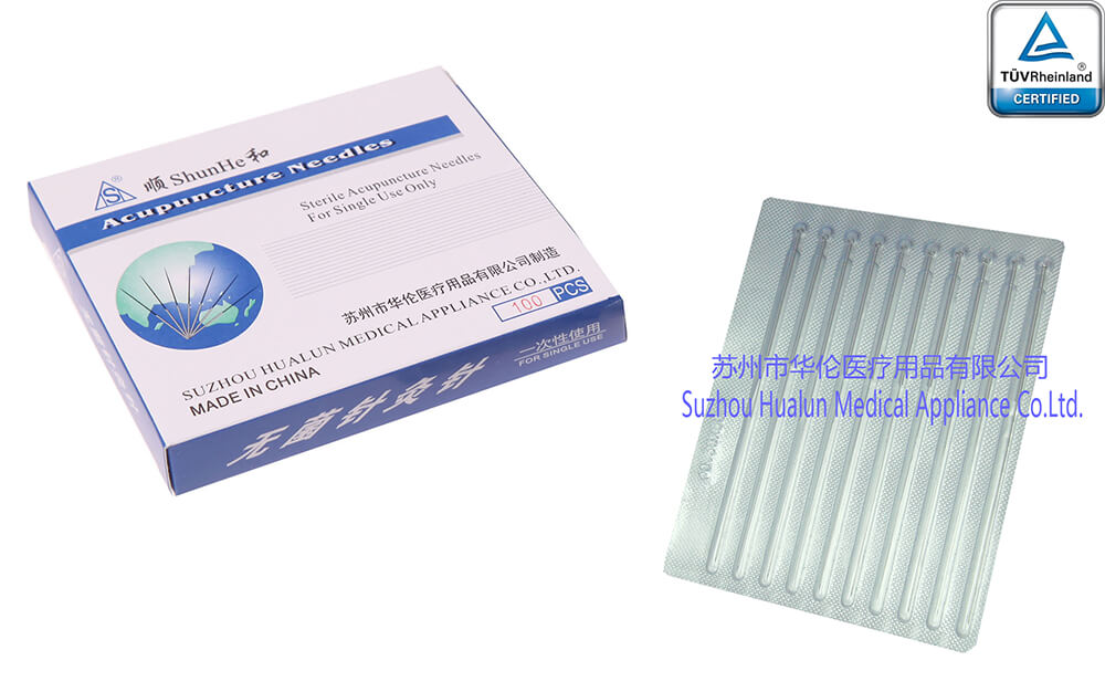 Disposable Sterile stainless steel ring handle acupuncture needles