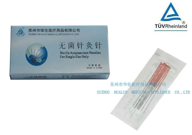Disposable Sterile Copper Handle Acupuncture Needles Bagged