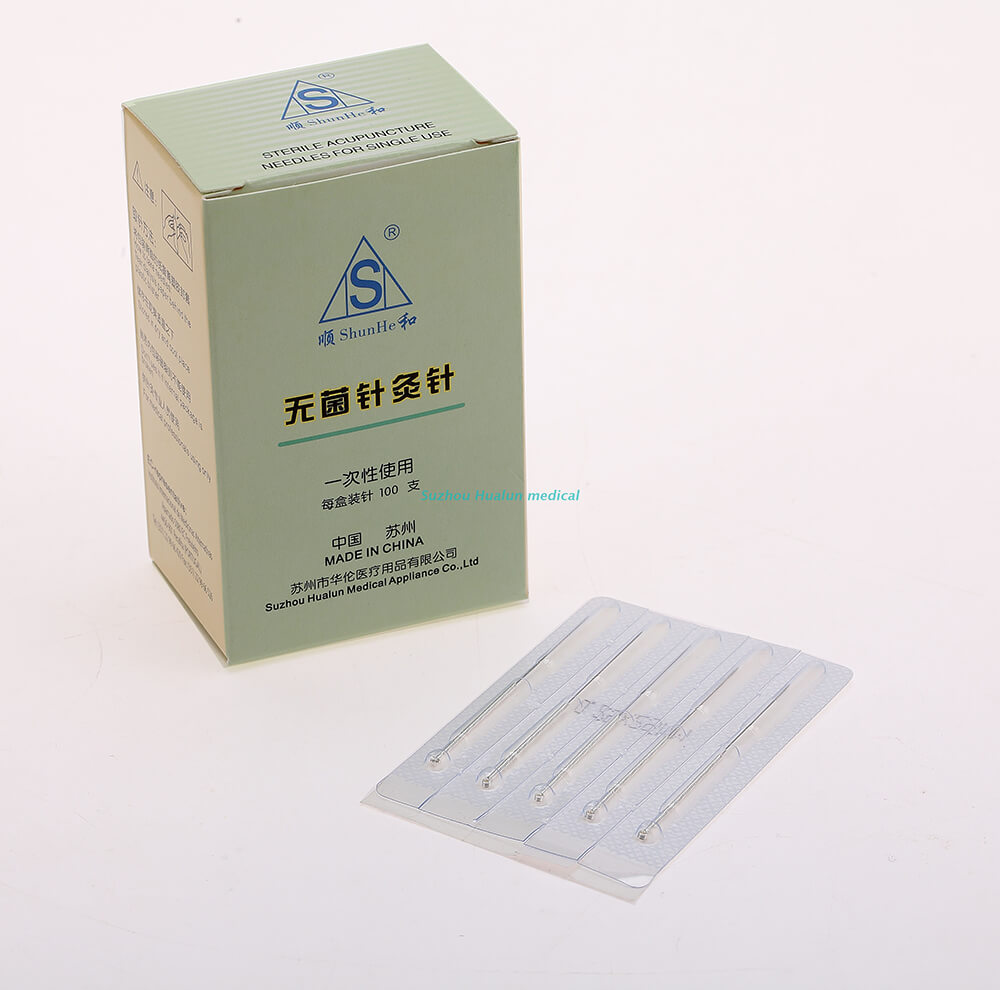 Silver Plated Handle Acupuncture Needles without Tube